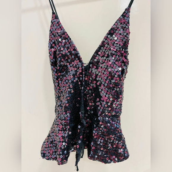 Sequins peplum top - Picture 5 of 14